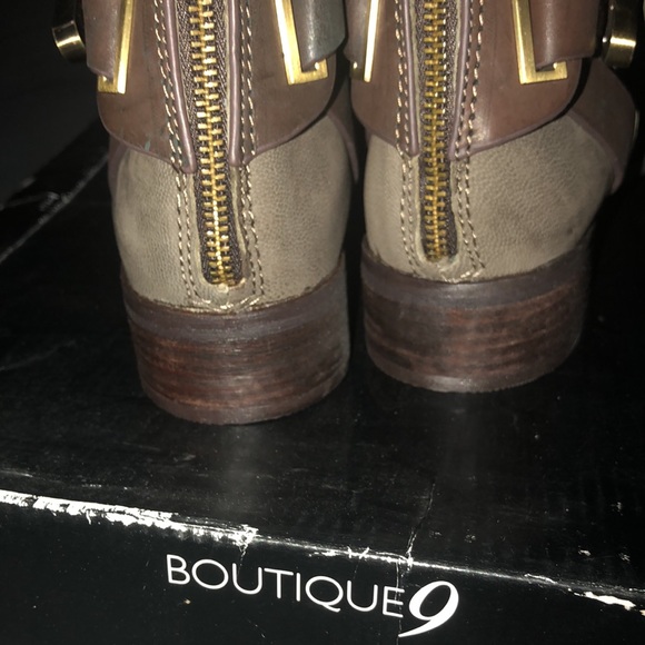 NWB boutique 9 tandem nubuck tall riding boot  leather upper size 10 new w box - Picture 17 of 17